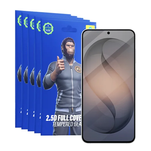 Blueo - 2.5D Hodvábne Celoplošné HD Sklo (5 balení) - Samsung Galaxy S26 - Čierne ochranné sklo - 3
