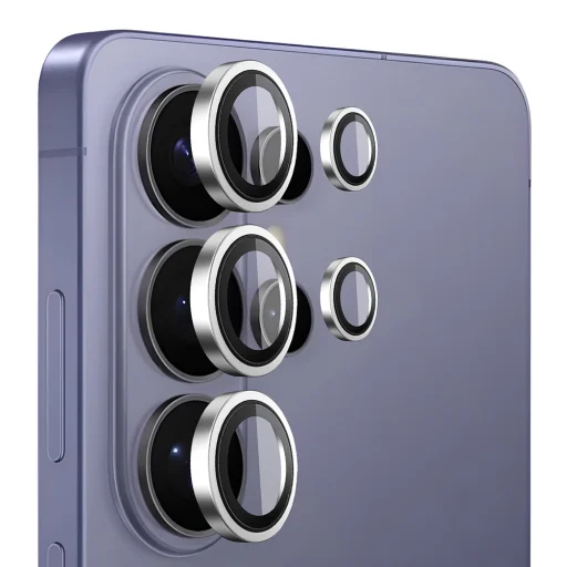 Blueo - Ochrana objektívu fotoaparátu - Samsung Galaxy S26 Ultra - Strieborné tvrdené sklo - 1