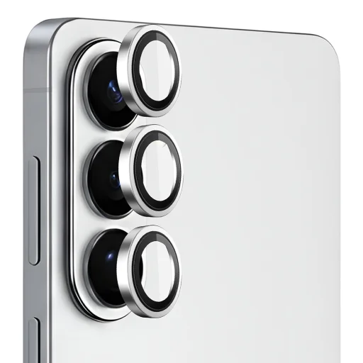 Blueo - Ochranné sklo objektívu - Samsung Galaxy S26 / S26 Plus - Strieborné, tvrdené sklo - 1