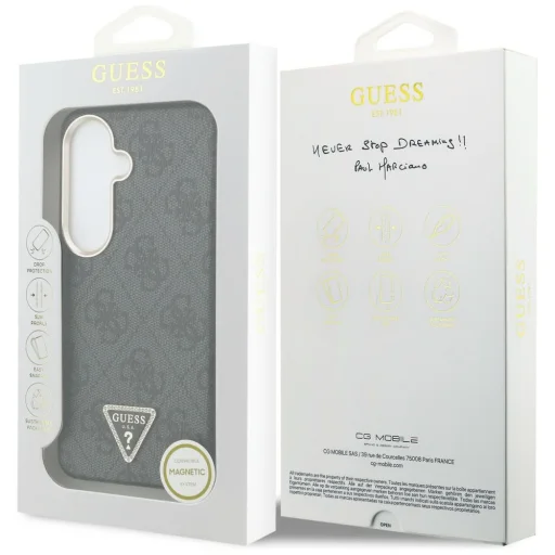 Samsung Galaxy S26 Plus Guess 4G Triangle Logo MagSafe čierne puzdro - 8