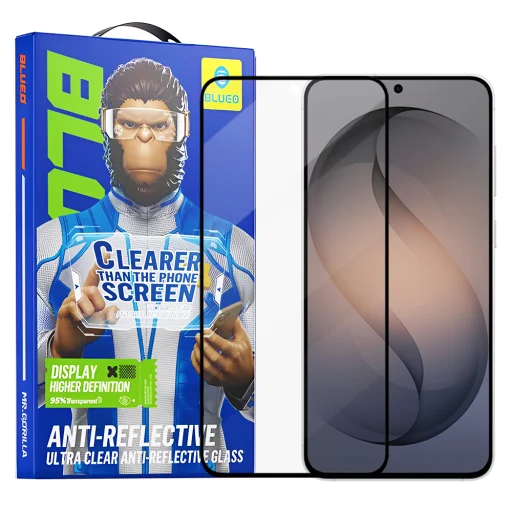 Blueo - Antireflexné HD sklo - Samsung Galaxy S26 - Čierne tvrdené sklo - 1