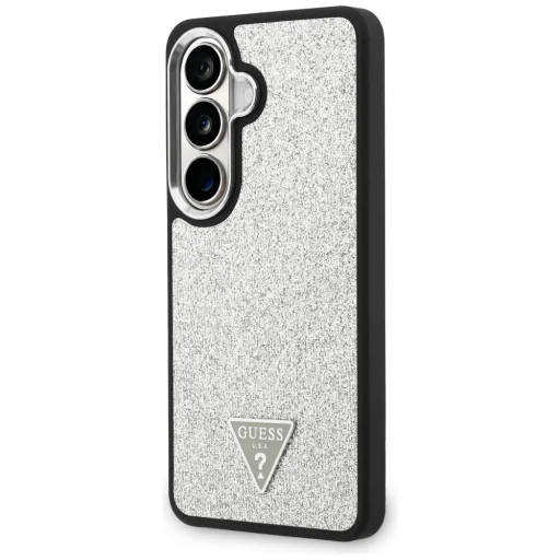 Samsung Galaxy S26 Guess Fixed Glitter Triangle strieborné puzdro - 2