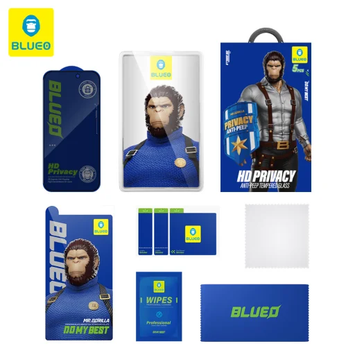 Blueo - 2.5D Silk Celoplošné HD Sklo - Samsung Galaxy S26 Plus - Čierne ochranné sklo - 7