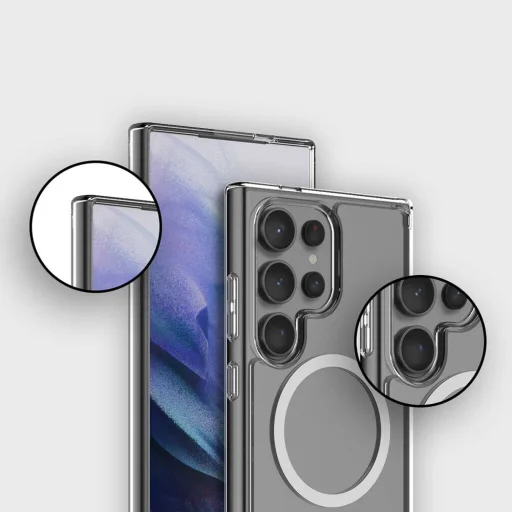 Blueo - Crystal+ Anti-Drop séria MagSafe - Samsung Galaxy S26 Ultra - Priehľadné puzdro - 6