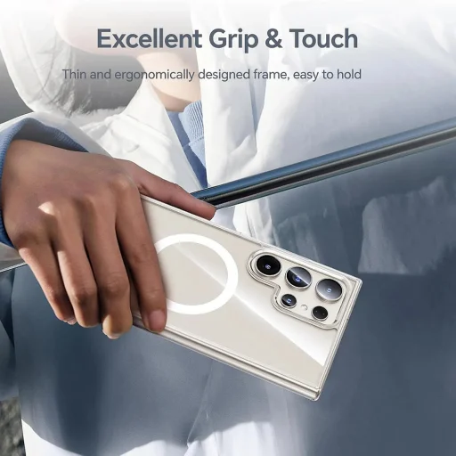 Blueo - Crystal+ Anti-Drop séria MagSafe - Samsung Galaxy S26 Ultra - Priehľadné puzdro - 7