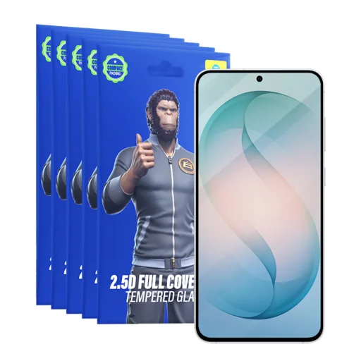 Blueo - 2.5D Silk Celoplošné HD Sklo (5 kusov) - Samsung Galaxy S26 Plus - Čierna - tvrdené sklo - 3