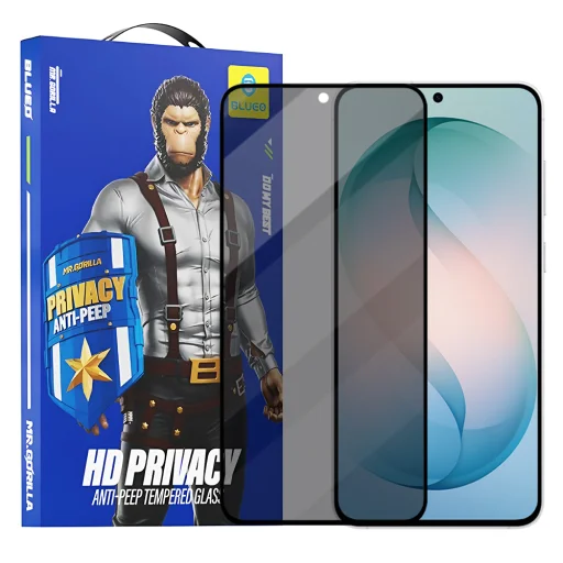 Blueo - Ochranné sklo s filtrom súkromia - Samsung Galaxy S26 Plus - Čierne ochranné sklo - 1