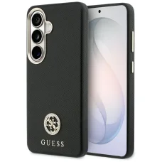 Samsung Galaxy S26 Guess Kamienkové Okrúhle Logo MagSafe Puzdro Čierne
