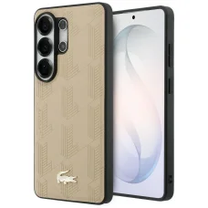 Samsung Galaxy S26 Ultra Lacoste Nomogram puzdro so zlatým logom, béžové