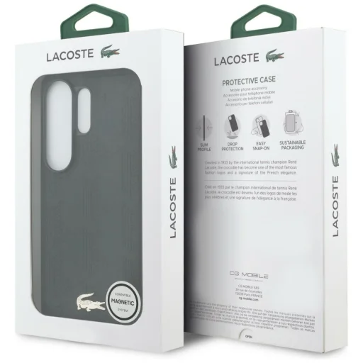 Samsung Galaxy S26 Ultra Puzdro Lacoste Nomograme so zlatým logom MagSafe čierne - 8