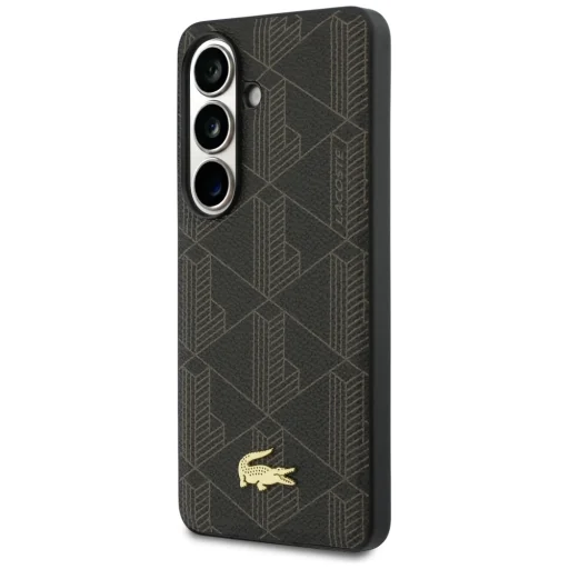 Samsung Galaxy S26 Plus Lacoste PVC Monogram The Blend MagSafe puzdro, hnedé - 2