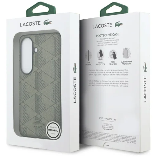 Samsung Galaxy S26 Lacoste PVC Monogram The Blend MagSafe puzdro khaki - 8