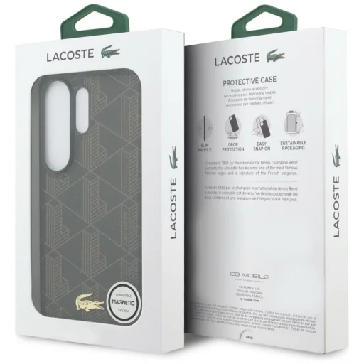 Samsung Galaxy S26 Ultra Lacoste PVC Monogram The Blend MagSafe puzdro hnedé - 8