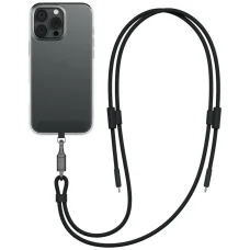 ENERGEA Lasso Kábel s popruhom na krk pre USB-C telefón – USB-C 1.5 m 240 W Čierny