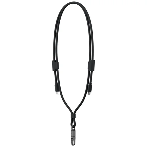 ENERGEA Lasso Kábel s popruhom na krk pre USB-C telefón – USB-C 1.5 m 240 W Čierny - 4