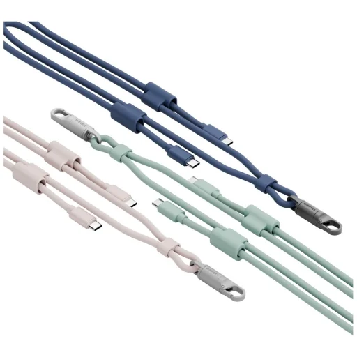 ENERGEA Lasso Lanyard USB-C Nabíjací kábel - USB-C 1.5m 240W Modrý - 6