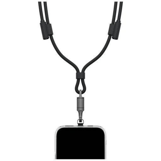 ENERGEA Lasso Kábel s popruhom na krk pre USB-C telefón – USB-C 1.5 m 240 W Čierny - 2