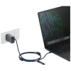 ENERGEA Lasso Lanyard USB-C Nabíjací kábel - USB-C 1.5m 240W Modrý thumbnail
