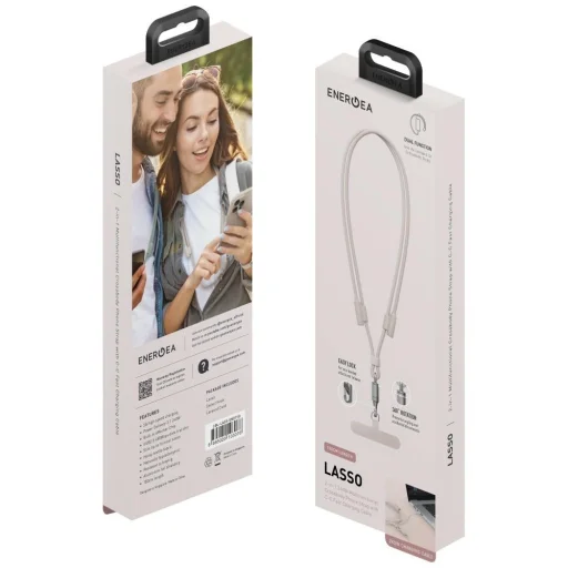 USB-C kábel ENERGEA Lasso Lanyard - USB-C 1,5m 240W Piesok - 9