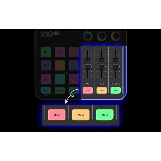 OneOdio Solocaster Mixpult a Zvuková karta - 11