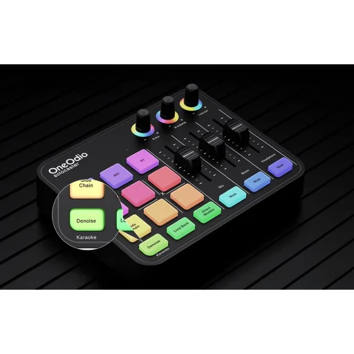 OneOdio Solocaster Mixpult a Zvuková karta - 12