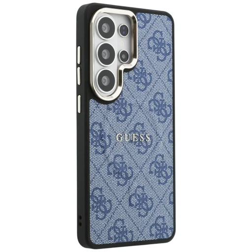 Samsung Galaxy S26 Ultra Guess 4G Reliéfny Prsteň MagSafe Puzdro Modrý - 4