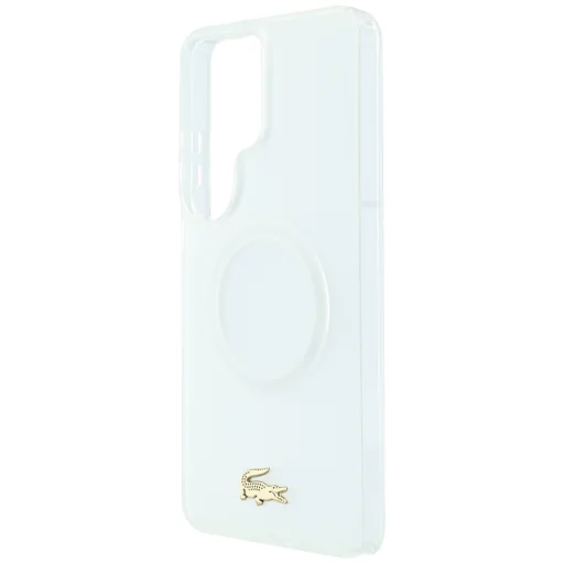 Samsung Galaxy S26 Ultra Lacoste nárazuvzdorné MagSafe puzdro s matným zlatým logom biele - 6