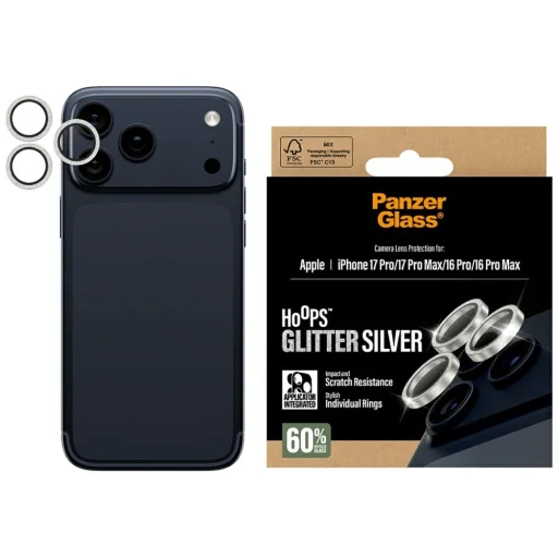 iPhone 17 Pro / 17 Pro Max / 16 Pro PanzerGlass Hoops Glitter ochranné sklo na objektív - 1