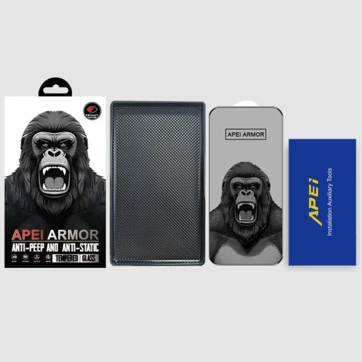 iPhone 13 Pro prémiové privátne ochranné sklo Apei Armor Privacy - 2