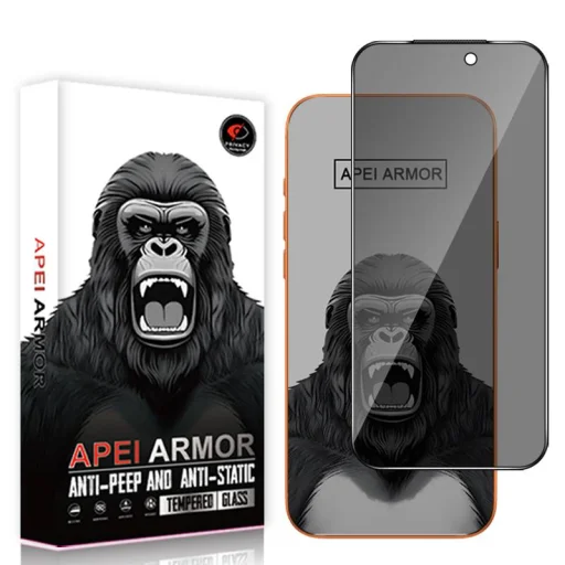 iPhone 13 Pro prémiové privátne ochranné sklo Apei Armor Privacy - 1