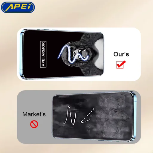 iPhone 17 Pro Max ochranné sklo Premium Apei Armor HD - 5