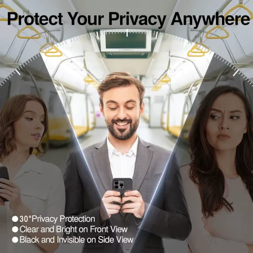 iPhone 17 Pro Max Privacy ochranné sklo Prémium Apei MagicBox Armor Privacy - 5