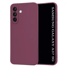 Techsuit - SoftFlex - Samsung Galaxy A37 5G - slivkovo-červený obal