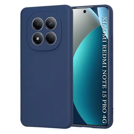 Techsuit - SoftFlex - Xiaomi Redmi Note 15 Pro 4G - Tmavomodré puzdro - 1