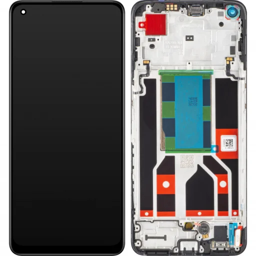 Oppo Reno8 LCD displej modul, čierne tvrdené sklo - 1