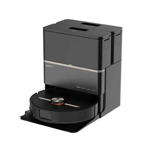 Deerma - Robotický vysávač a mop (X80 Ultra) - 23 000Pa, 360° LiDAR laserová navigácia, hlasové ovládanie - Čierna - 1