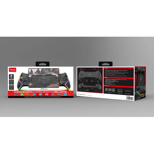 iPega 9122 Bezdrôtový RGB Herný ovládač Android/iOS/PS3/PS4/PC Čierny - 7
