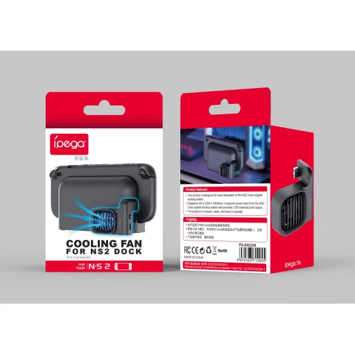 iPega SW2206 chladiaci ventilátor pre nabíjaciu stanicu Nintendo Switch 2 - čierny - 5