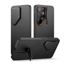 Samsung Galaxy S26 ULTRA SURITCH Magsafe puzdro s vyklápacím stojanom, čierne nárazuvzdorné