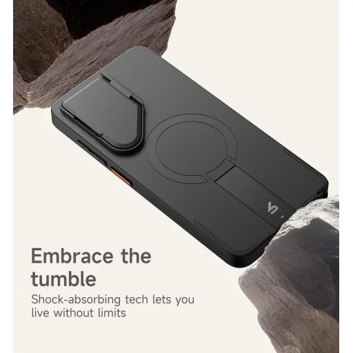 Samsung Galaxy S26 ULTRA SURITCH Magsafe puzdro s vyklápacím stojanom, čierne nárazuvzdorné - 4