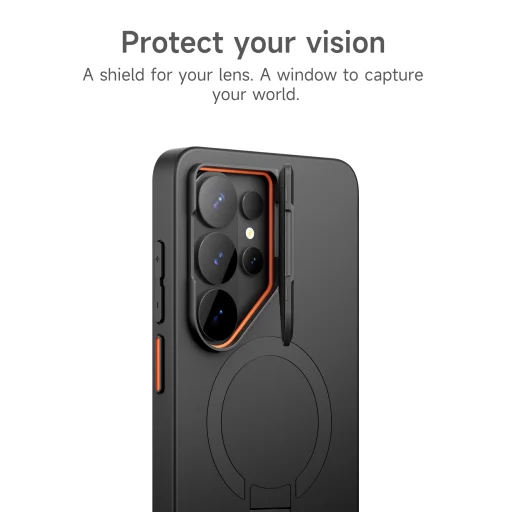 Samsung Galaxy S26 ULTRA SURITCH Magsafe puzdro s vyklápacím stojanom, čierne nárazuvzdorné - 6