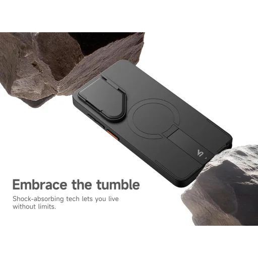 Samsung Galaxy S26 ULTRA SURITCH Magsafe puzdro s vyklápacím stojanom, čierne nárazuvzdorné - 7