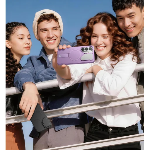 Samsung Galaxy S26 SURITCH Magsafe puzdro s výklopným stojanom, čierne nárazuvzdorné - 3