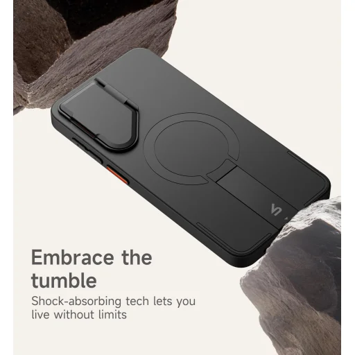 Samsung Galaxy S26 SURITCH Magsafe puzdro s výklopným stojanom, čierne nárazuvzdorné - 4
