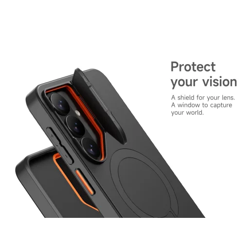 Samsung Galaxy S26 SURITCH Magsafe puzdro s výklopným stojanom, čierne nárazuvzdorné - 9