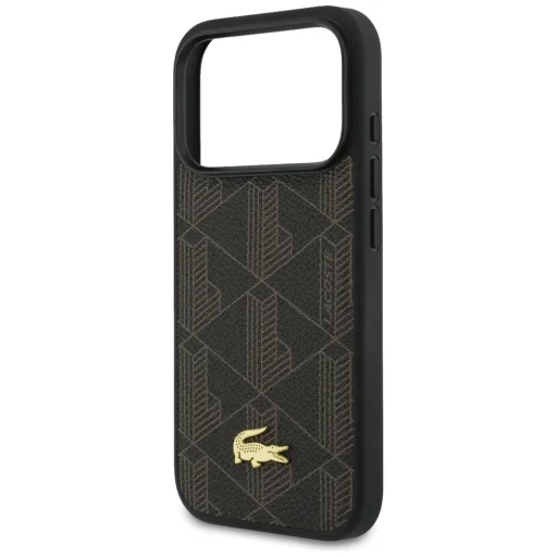 iPhone 17 Pro Lacoste PVC Blend set krytu a peňaženky hnedý kryt - 5