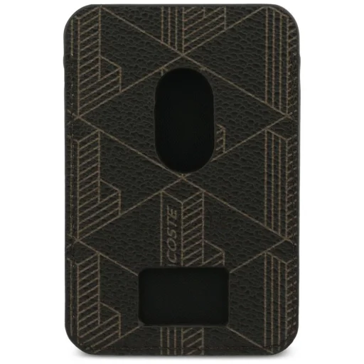 iPhone 17 Pro Lacoste PVC Blend set krytu a peňaženky hnedý kryt - 9