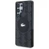 Samsung Galaxy S25 Ultra Lacoste Monogram ezüst krokodil logóval MagSafe tok fekete thumbnail