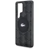 Samsung Galaxy S25 Ultra Lacoste Monogram ezüst krokodil logóval MagSafe tok fekete thumbnail