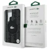 Samsung Galaxy S25 Ultra Lacoste Monogram ezüst krokodil logóval MagSafe tok fekete thumbnail